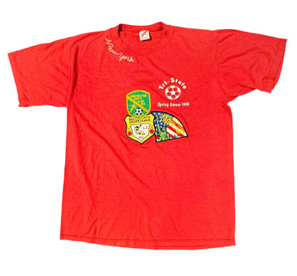 vintage, chain stitch + patchwork tri-state soccer tee (1 of 1)